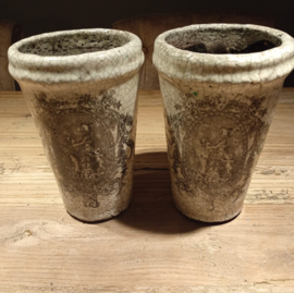 2 bloempotten PTMD 15 cm doorsnee X 24 cm hoog (showmodel)