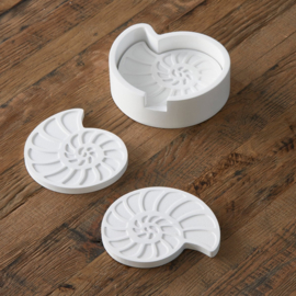 Classic Seashell Coasters 4 pieces Riviera Maison 537380