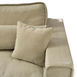 Metropolis Sofa 3,5 seater, washed cotton, ash grey Riviera Maison 3583007