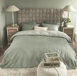 321472 Rivièra Maison Bambu Dekbedovertrek Grey Green – 240 x 200/220 cm – 100% Katoen