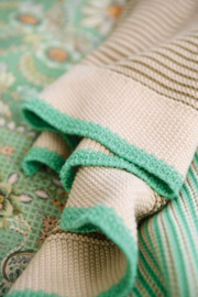 Pip Studio Blockstripe Throw - 130 x 170 cm - Light Green 256311
