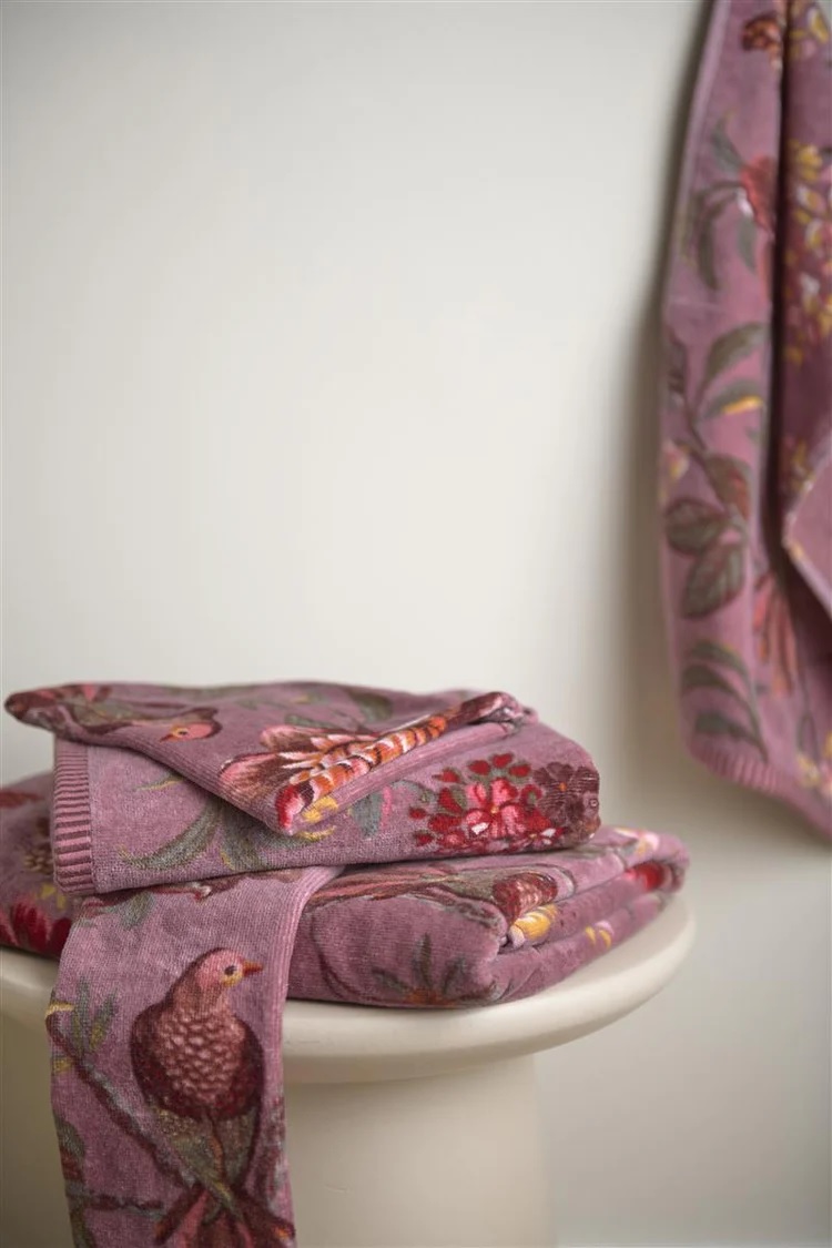 Pip Studio Secret Garden - gastendoekje 30 x 50 cm - Mauve 278602
