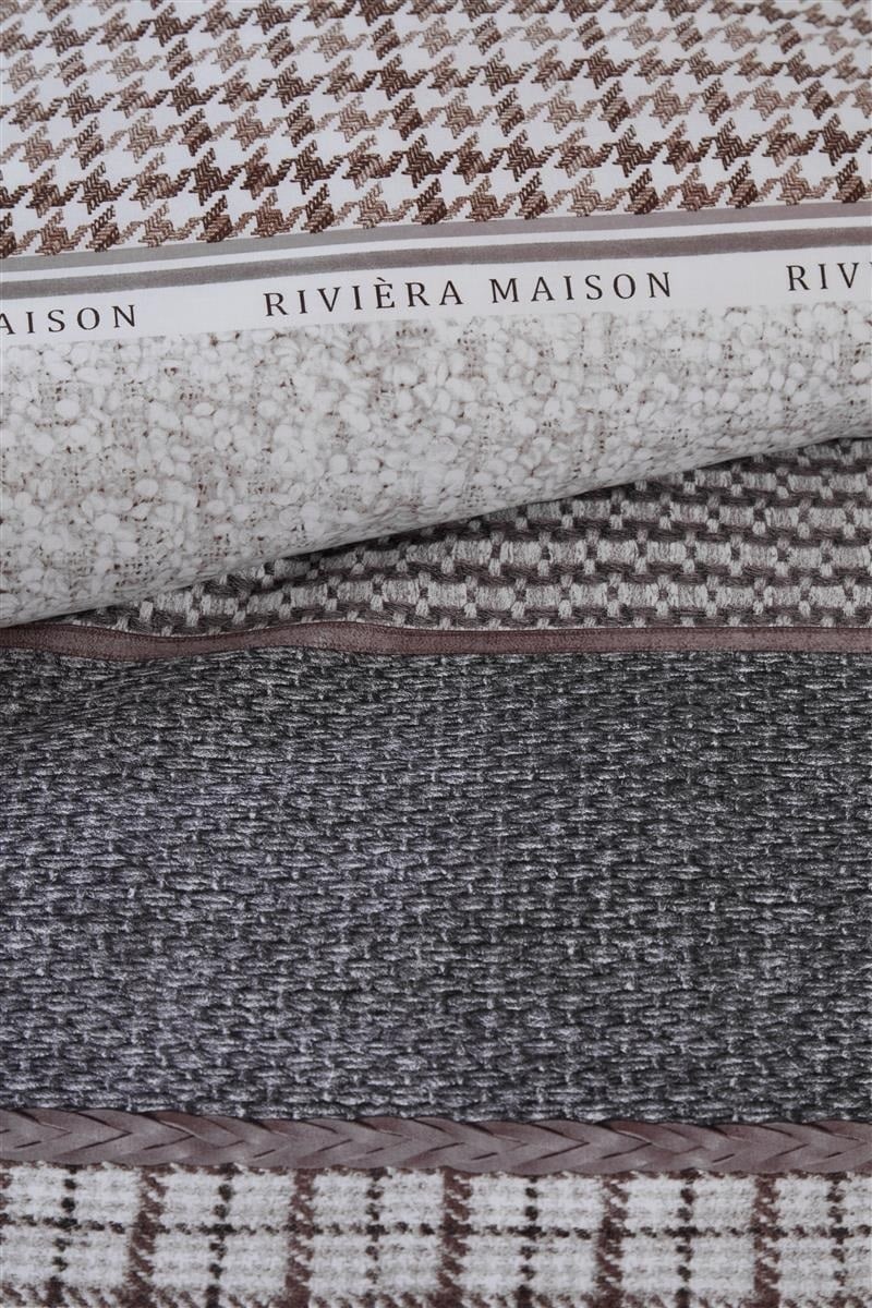 a1/ Riviera Maison dekbedovertrek Tailor - 200 x 200/220 cm - Anthracite 204552