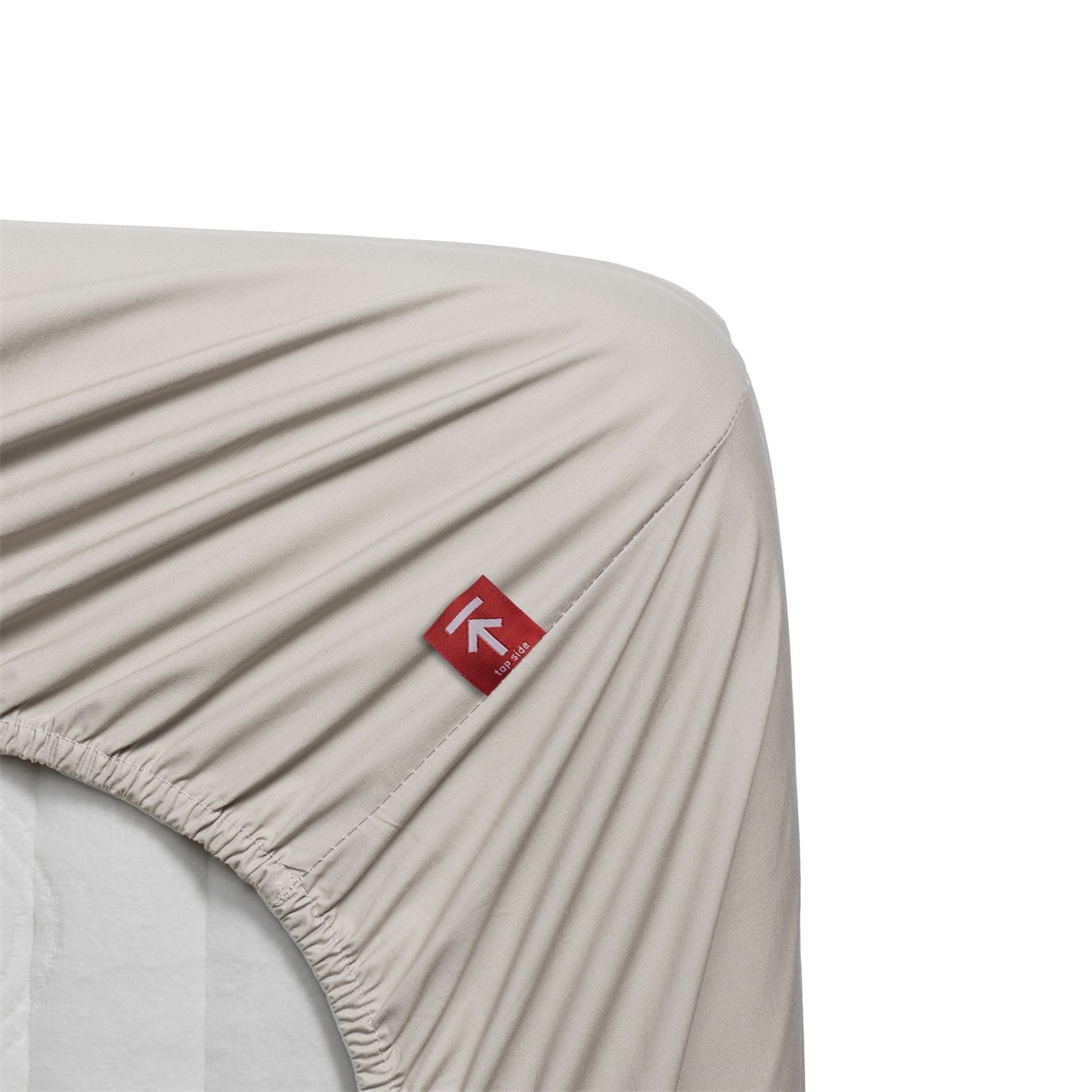 Beddinghouse Percale Splittopper Fitted Sheet - 180 x 210 cm - Natural 139839
