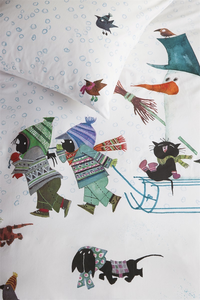 DE Beddinghouse x Fiep Amsterdam Sneeuwpop - 135 x 200 cm - Multi 278769