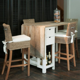 Rustic Rattan rivièra maison Bar Stool 111940