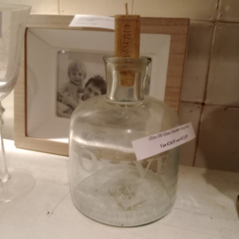 Olive Oil glass decanter Riviera Maison (showmodel)