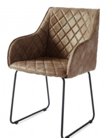 Frisco Drive Dining Armchair, pellini, coffee,Riviera Maison, 4111002!