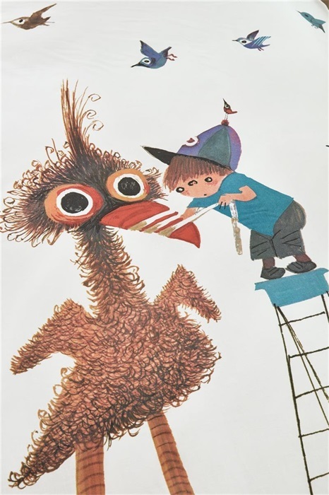 DE Beddinghouse x Fiep Amsterdam Fiep vogel - 135x200 cm - Multi 229170