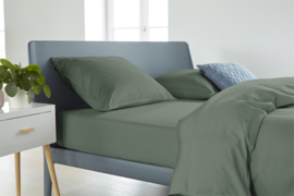 Ambiante Bamboo Uni Fitted Sheet - 160 x 200 cm - Green 255580