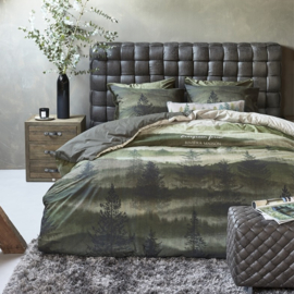 278942 DE Riviera Maison Evergreen Dekbedovertrek – Groen – 135 x 200 cm – Katoen