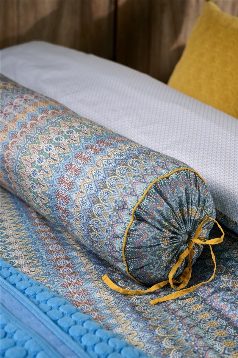 Pip Studio Ashanti Roll Cushion - 22 x 70 cm - Blue 329658