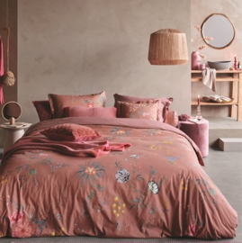 247977 Pip Studio Dekbedovertrek Fleur Grandeur Pink 260x200/220 cm – Luxe Katoen, Dubbelzijdig Bloemen Dessin