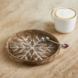 Rustic Rattan Snowflake Mini Tray riviera maison 568250