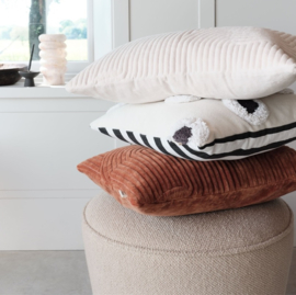 vtwonen broom bow cushion - 40 x 60 cm - Natural 259336 (incl vulling)*