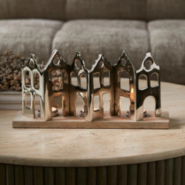 Waxinelichthouder Canal House, Zilver 563430