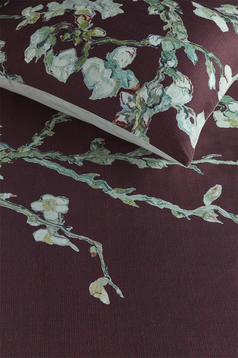 Beddinghouse x Van Gogh Museum Blossom - 135 x 200 cm - Dark Red 249855