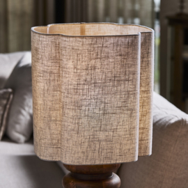 Merlan Linen Quatrefoil Lampshade RM Natural 35x37 599700 (Pre order)