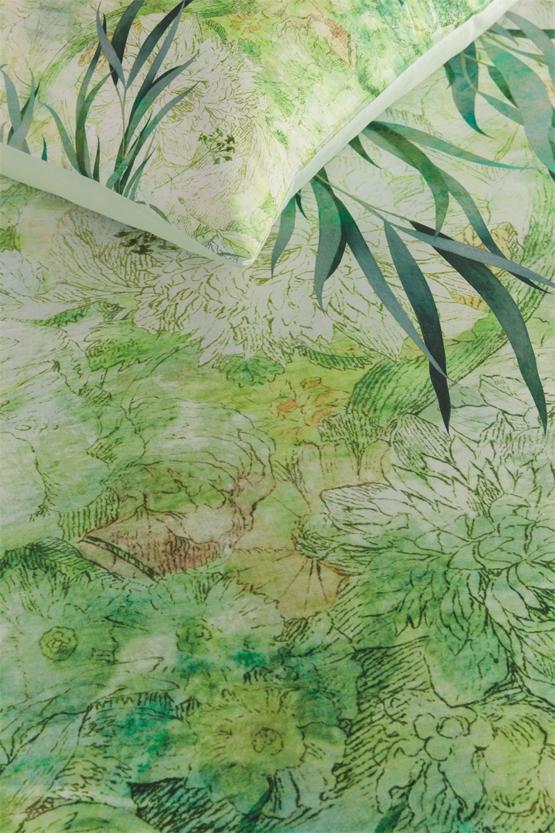 DE m1/ Beddinghouse Giverny - 155 x 220 cm - Green 257322