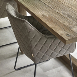 Eetkamerstoel Frisco Drive, Dark Taupe, Belgium Weave riviera maison&