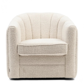 Fauteuil St. Lewis Swivel, White Sand, Bouclé riviera maison 5472001