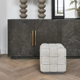 Room 48 Stool 40x40 Fab Flax Riviera Maison 32727001