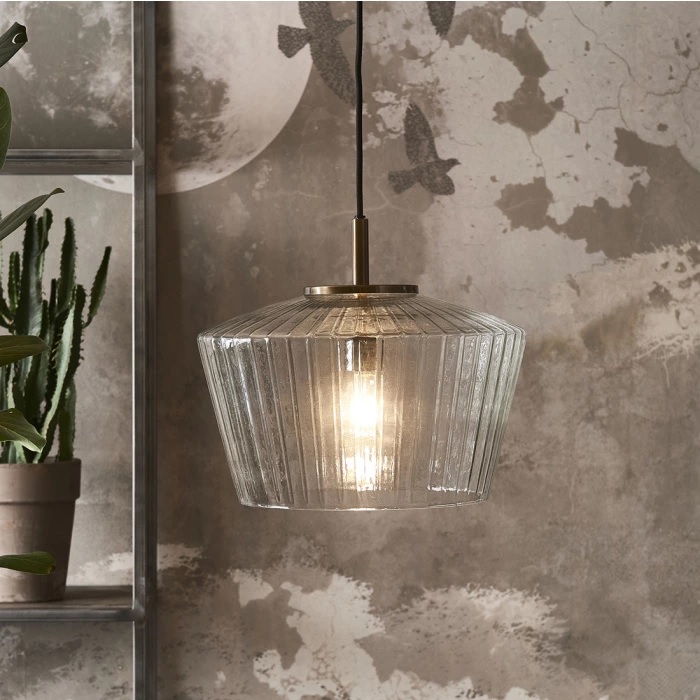 Nolana Glass Hanging Lamp riviera maison