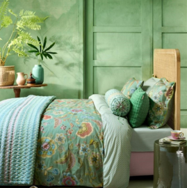 329142 Pip Studio Matata Dekbedovertrek 240x200/220 cm – Groen Katoen met Print & Instopstrook