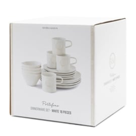 Riviera Maison Portofino Dinnerware Set of 16 white 583040 PRE ORDER