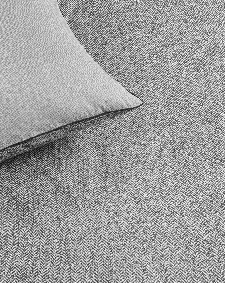 dekbedovertrek Riviera Maison Chevron Weave - 260 x 200/220 cm - Grey 326012