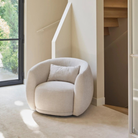 riviera maison Draaibare fauteuil Leonardo, Naturel 31082001
