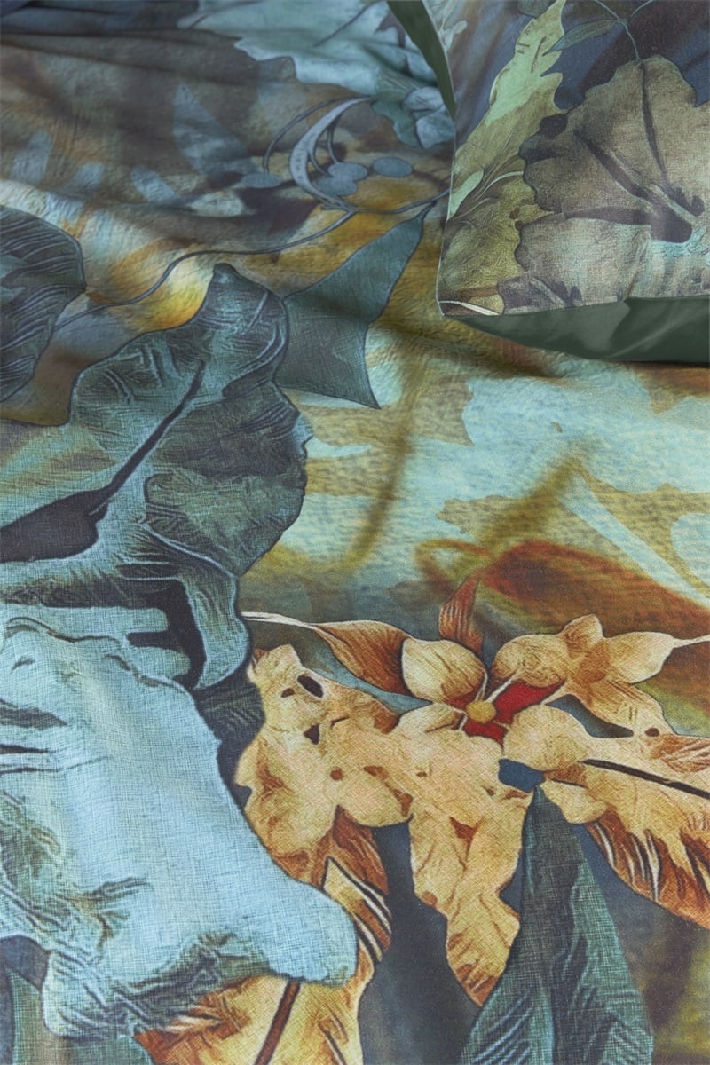 Kardol by Beddinghouse Floral Embrace - 155 x 220 cm - Blue Green 279130