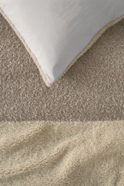 Riviera Maison dekbedovertrek Huggle - 140 x 200/220 cm + 1x 60 x 70 cm - Sand 333116