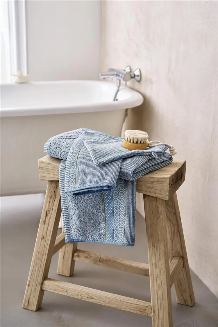 Pip Studio Soft Zellige - washand 16 x 22 cm - Blue Grey 320904