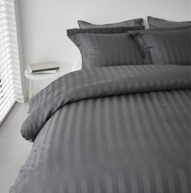 DE Beddinghouse Shine dekbedovertrek - 200 x 200 cm - Anthracite 174170 (duiste maat!)