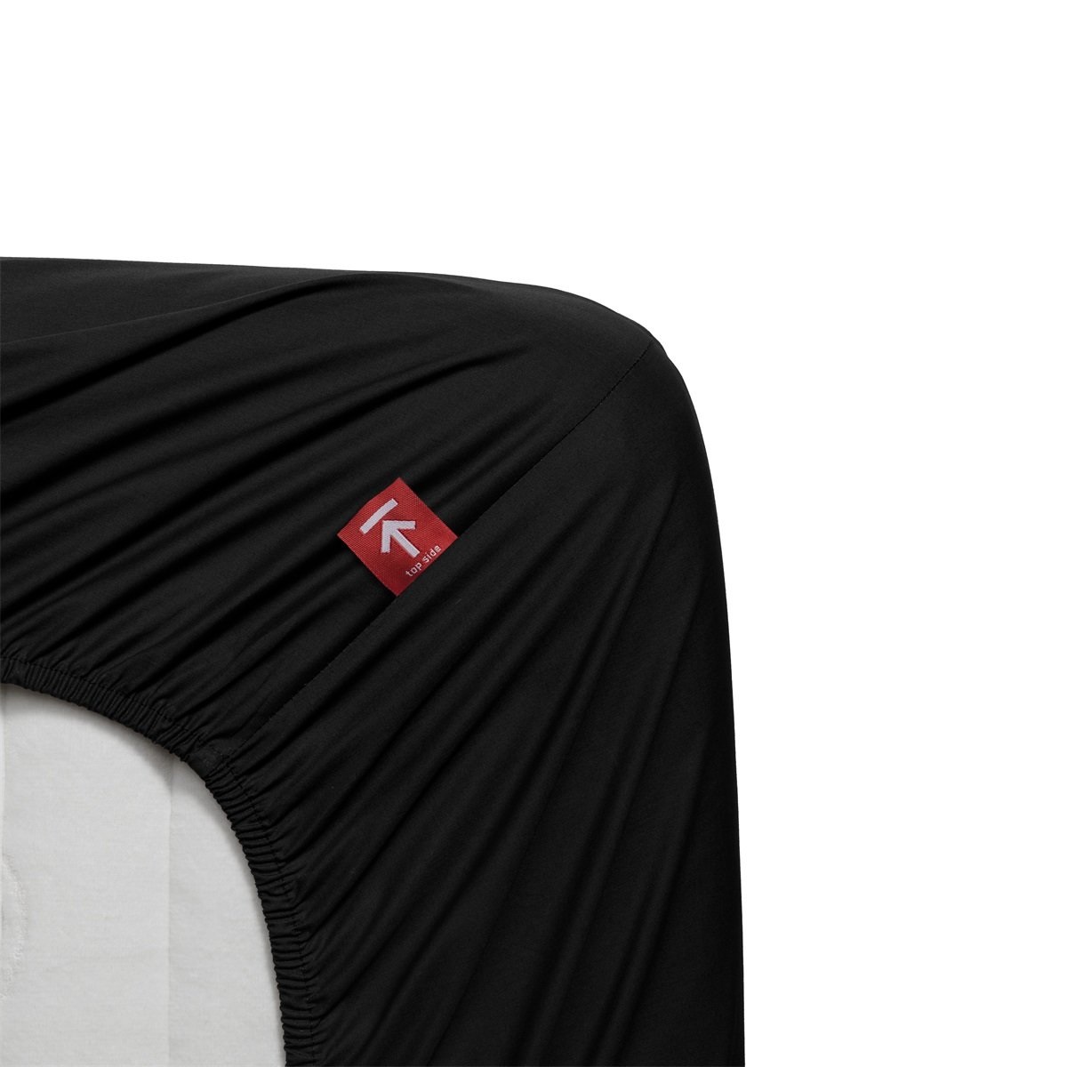Beddinghouse Percale Splittopper Fitted Sheet - 180 x 210 cm - Black 139890