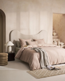 vtwonen Cozy Slub - 140 x 220 cm + 1x 60 x 70 cm - Soft Pink 337724
