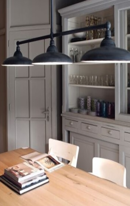 Hanglamp Vechia Plafondlamp incl. 3 kappen grijs Tierlantijn