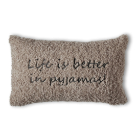 Riviera Maison Huggle cushion - 30 x 50 cm incl vulling  - Sand 333160