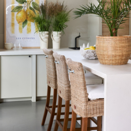 Rustic Rattan rivièra maison Bar Stool 111940