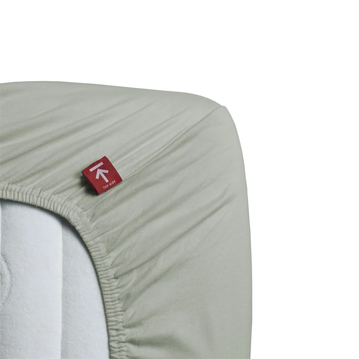 Beddinghouse Jersey Fitted Sheet - 140 x 200/220 cm - Grey Green 320997