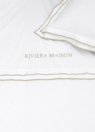 a1/ Riviera Maison dekbedovertrek Salute - 140 x 200/220 cm - Sand 329835