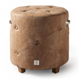 Bowery Footstool, pellini, camel Riviera Maison 3606005