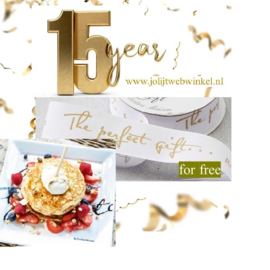 GIVE AWAYS 15 jarig jubileum!