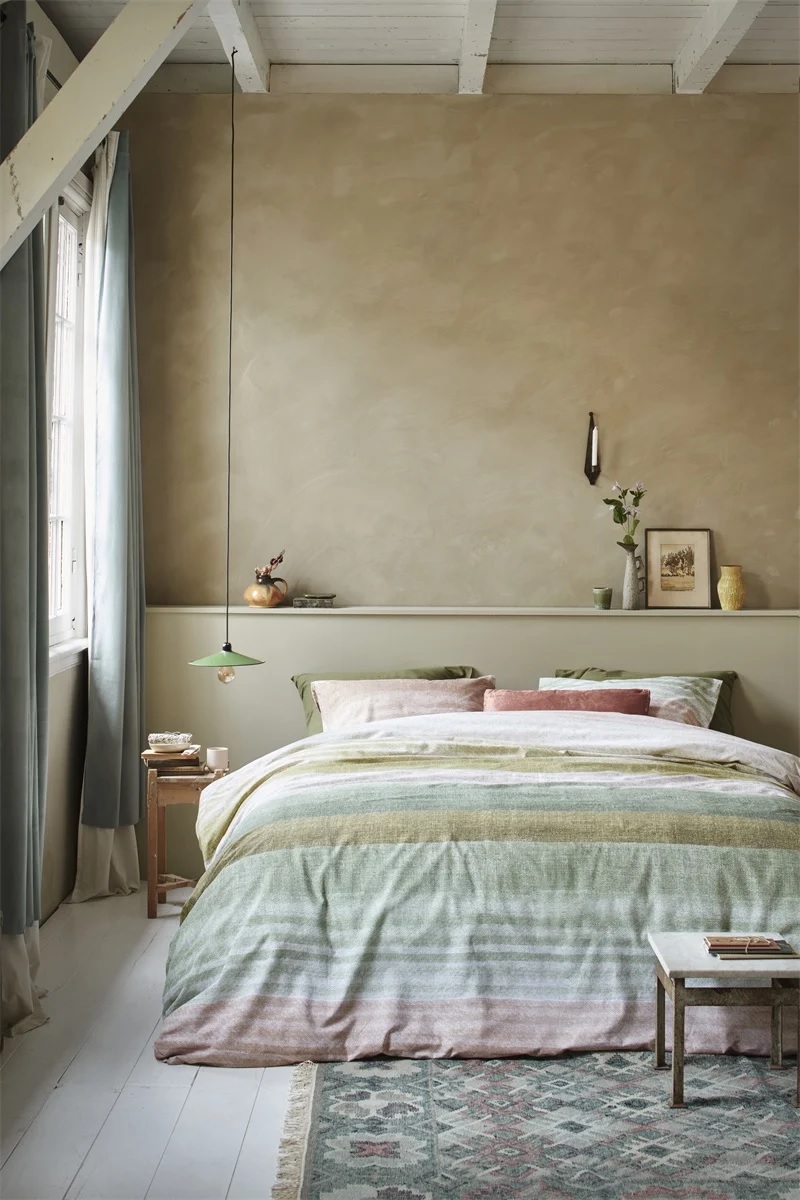 DE Beddinghouse Tone - 155 x 220 cm - Green 279378