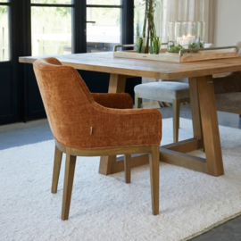 riviera maison Eetkamerstoel met armleuning Whistler, Bruin 31156004