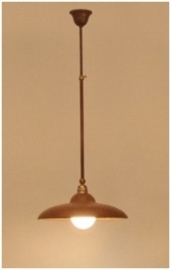 Zanari Enkelvoudige hanglamp bruin patina Frezoli L.068.9.820
