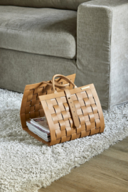 Florence Leather Magazine Basket riviera maison 553760