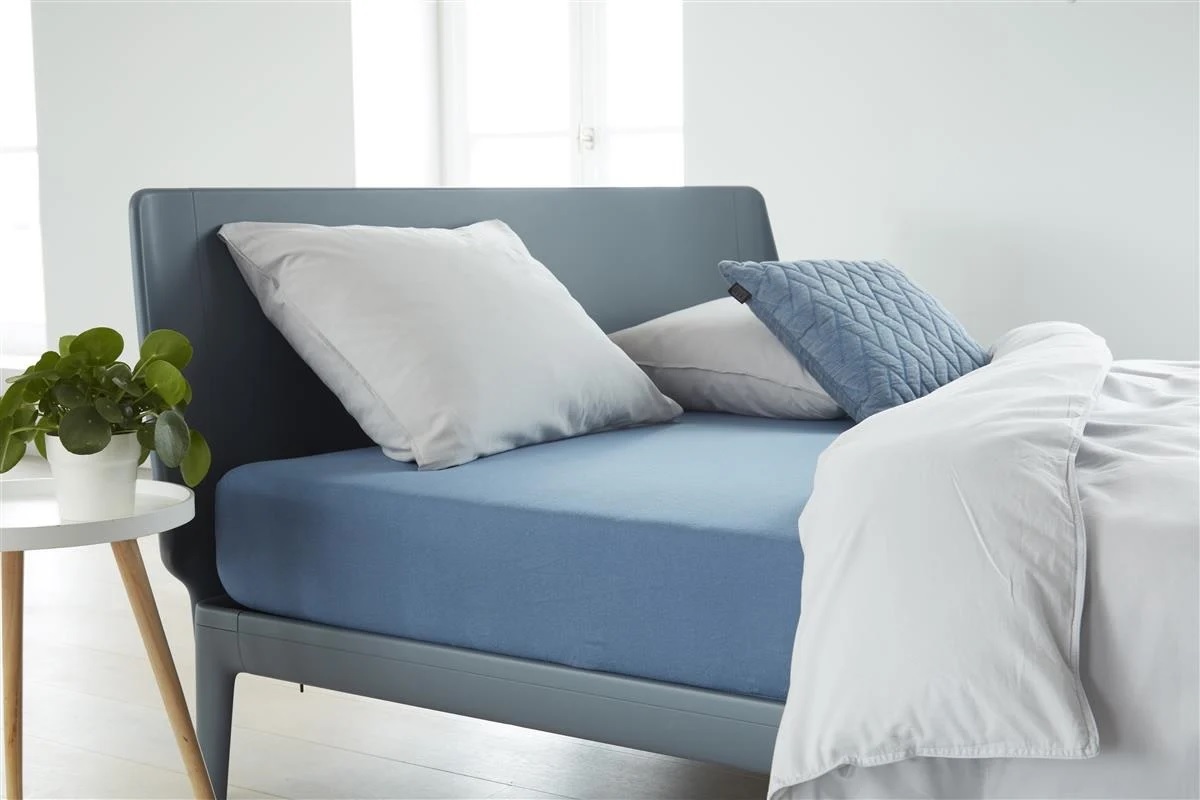 Beddinghouse Jersey Fitted Sheet - 90 x 200/220 cm - Blue 160180
