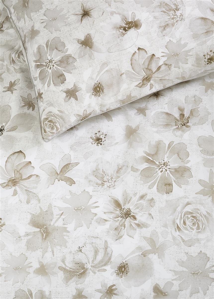 Riviera Maison dekbedovertrek Flowing Flowers - 260 x 200/220 cm - Sand 330288